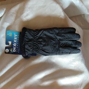 NWT Isotoner Signature gray sleek heat glove Sz L/XL